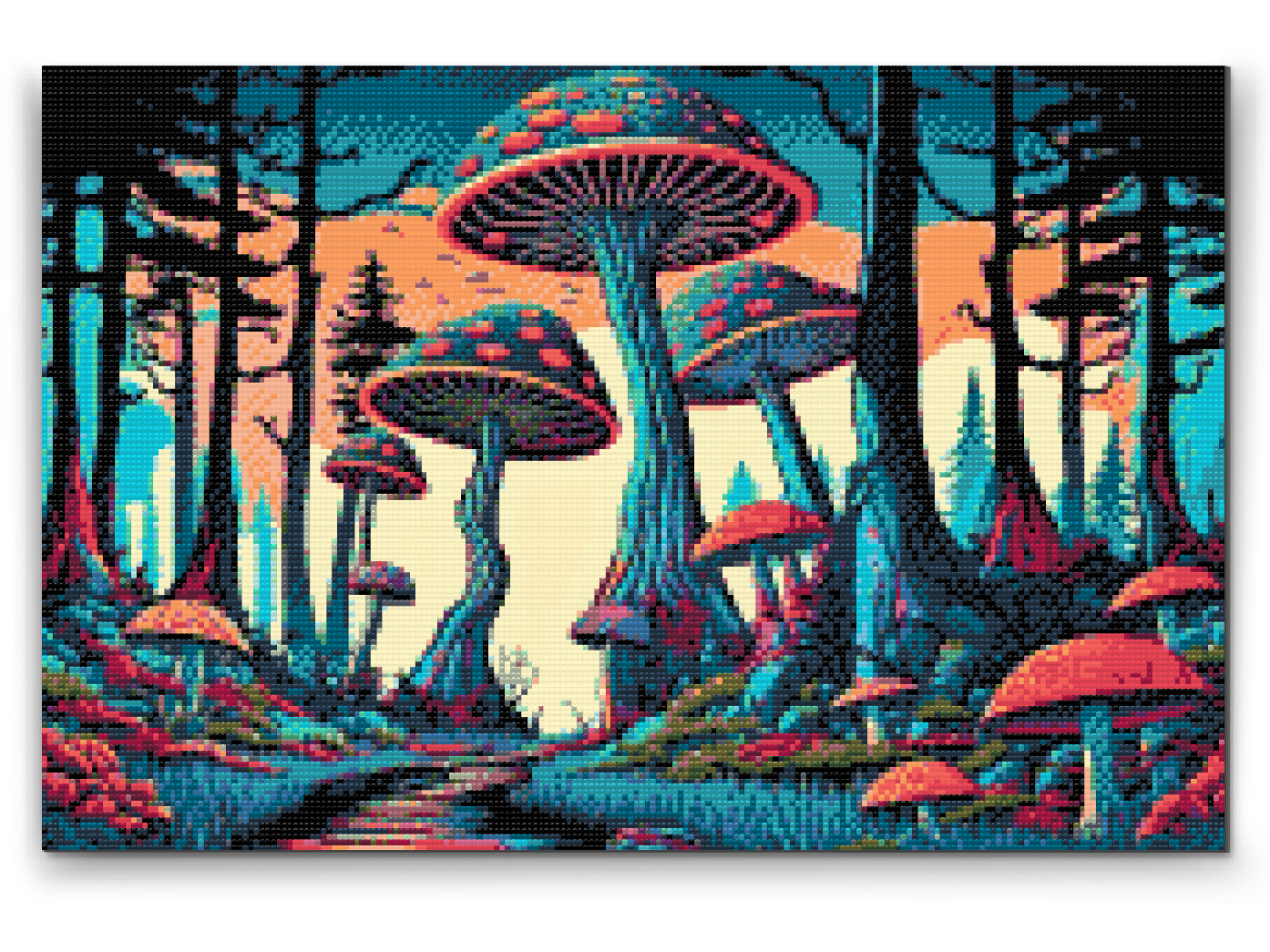 Diamantové malování - Toadstools